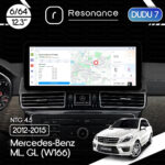 Магнітола Mercedes-Benz ML/GL-Class (W166/X166) (2012-2015) [NTG 4.0/4.5] DUDU 7 12.3" 2K QLED, 6/64 (Style B)