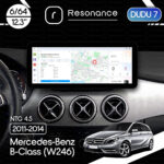 Магнітола Mercedes-Benz B-Class (W246) (2013-2014) [NTG 4.5] DUDU 7 12.3" 2K QLED, 6/64 (Style B)