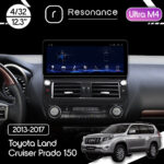Магнітола Toyota Land Cruiser Prado 150 (2013-2017) Resonance Ultra M4 (7862) 4/32, 12.3" QLED, 360 (Audi Style)