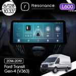 Магнітола Ford Transit Gen-4 (V363) (2014-2019) Resonance L600 6/128 10.33" QLED, 360 (BMW Style)