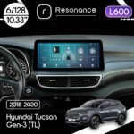 Магнітола Hyundai Tucson Gen-3 (TL) (2018-2020) Resonance L600 6/128 10.33" QLED, 360 (BMW Style)