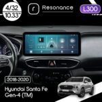 Магнітола Hyundai Santa Fe Gen-4 (TM) (2018-2020) Resonance L300 4/32 10.33" QLED, 360 (Audi Style)