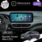 Магнітола Hyundai Tucson Gen-3 (TL) (2018-2020) Resonance L600 6/128 12.3" QLED, 360 (Mercedes-Benz Style)