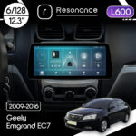 Магнітола Geely Emgrand EC7 (2009-2016) Resonance L600 6/128 12.3" QLED, 360 (BMW Style)