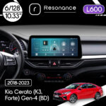 Магнітола Kia Cerato Gen-4 (K3, Forte) (BD) (2018-2023) Resonance L600 6/128 10.33" QLED, 360 (BMW Style)