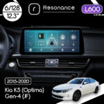 Магнітола Kia K5 Gen-4 (Optima) (JF) (2015-2020) Resonance L600 6/128 12.3" QLED, 360 (BMW Style)