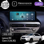 Магнітола Lexus RX Gen-3 (AL10) (2012-2015) Resonance L600 6/128 10.33" QLED, 360 (Mercedes-Benz Style)