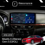 Магнітола Mazda 6 (Atenza) Gen-3 (GJ/GL) (2012-2015) [Low] Resonance L600 6/128 12.3" QLED, 360 (Audi Style) - Зображення 5