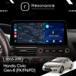 Магнітола Honda Civic Gen-8 (FK/FN/FD) (2005-2011) Resonance L600 6/128 12.3" QLED, 360 (BMW Style) - Зображення 5