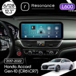Магнітола Honda Accord Gen-10 (CR6/CR7) (2017-2022) Resonance L600 6/128 12.3" QLED, 360 (Mercedes-Benz Style)
