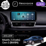 Магнітола Mazda 3 (Axela) Gen-3 (BM/BN) (2013-2019) [High] Resonance L300 4/32 10.33" QLED, 360 (Mercedes-Benz Style)