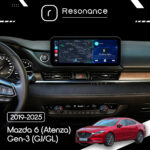 Магнітола Mazda 6 (Atenza) Gen-3 (GJ/GL) (2017-2025) Resonance L600 6/128 10.33" QLED, 360 (Audi Style) - Зображення 5