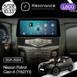 Магнітола Nissan Patrol 6 (Y62/YJ) (2010-2020) [Low] Resonance L600 6/128 10.33" QLED, 360 (BMW Style)