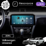 Магнітола Volkswagen Universal (2019+) Resonance L300 4/32 12.3" QLED, 360 (BMW Style)