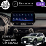 Магнітола Toyota RAV4 5 (XA50) (2018-2021) Resonance L300 4/32 10.33" QLED, 360 (BMW Style)