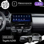Магнітола Toyota bZ4X (2022-2025) Resonance L300 4/32 12.3" QLED, 360 (BMW Style)