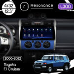 Магнітола Toyota FJ Cruiser (2006-2022) Resonance L300 4/32 12.3" QLED, 360 (BMW Style)