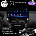 Магнітола Toyota Land Cruiser Prado 150 (2009-2013) [Low] Resonance L600 6/128 12.3" QLED, 360 (Audi Style)