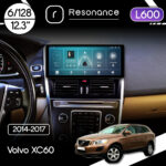 Магнітола Volvo XC60 (2014-2017) Resonance L600 6/128 12.3" QLED, 360 (Audi Style)