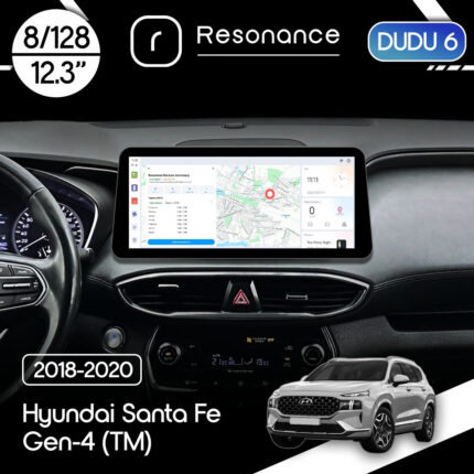 Магнітола Hyundai Santa Fe Gen-4 (TM) (2018-2020) DUDU 6 12.3" 2K QLED, 8/128, 360 (Style C)