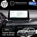 Магнітола Toyota Sienna 4 (XL40) (2020+) DUDU 6 12.3" 2K QLED, 8/128, 360 (Style C)