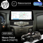 Магнітола Nissan Patrol 6 (Y62/YJ) (2010-2020) [Low] DUDU 6 12.3" 2K QLED, 8/128, 360 (Style C)