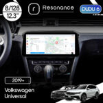 Магнітола Volkswagen Universal (2019+) DUDU 6 12.3" 2K QLED, 8/128, 360 (Style C)