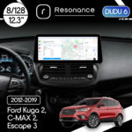 Магнітола Ford Kuga 2, C-MAX 2, Escape 3 (2012-2019) DUDU 6 12.3" 2K QLED, 8/128, 360 (Style C)