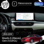 Магнітола Mazda 6 (Atenza) Gen-3 (GJ/GL) (2015-2017) [High] DUDU 6 12.3" 2K QLED, 8/128, 360 (Style C)