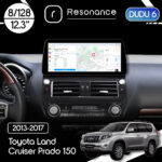 Магнітола Toyota Land Cruiser Prado 150 (2013-2017) DUDU 6 12.3" 2K QLED, 8/128, 360 (Style C)