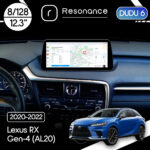 Магнітола Lexus RX Gen-4 (AL20) (2020-2022) [High] DUDU 6 12.3" 2K QLED, 8/128, 360 (Style C)