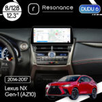 Магнітола Lexus NX Gen-1 (AZ10) (2014-2017) [High, Touchpad] DUDU 6 12.3" 2K QLED, 8/128, 360 (Style C)
