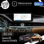 Магнітола Lexus ES Gen-6 (XV60) (2012-2018) [Low] DUDU 6 12.3" 2K QLED, 8/128, 360 (Style C)