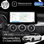 Магнітола Mercedes-Benz C/GLC-Class (W205/X253) (2019-2021) [NTG 5.5] DUDU 6 12.3" 2K QLED, 8/128, 360 (Style C)