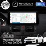 Магнітола Mercedes-Benz C-Class (W204) (2007-2011) [NTG 4.0] DUDU 6 12.3" 2K QLED, 8/128, 360 (Style C)