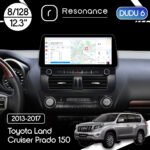 Магнітола Toyota Land Cruiser Prado 150 (2013-2017) [Alt] DUDU 6 12.3" 2K QLED, 8/128, 360 (Style C)
