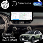 Магнітола Toyota RAV4 5 (XA50) (2018-2021) DUDU 7 12.3" 2K QLED, 6/64, 360 (Style A)