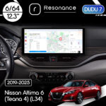 Магнітола Nissan Altima 6 (Teana 4) (L34) (2019-2025) DUDU 7 12.3" 2K QLED, 6/64, 360 (Style A)