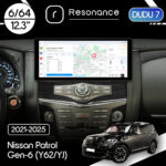 Магнітола Nissan Patrol 6 (Y62/YJ) (2010-2020) [Low] DUDU 7 12.3" 2K QLED, 6/64, 360 (Style A)