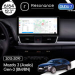 Магнітола Mazda 3 (Axela) Gen-3 (BM/BN) (2013-2019) [High] DUDU 7 12.3" 2K QLED, 6/64, 360 (Style A)