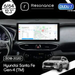 Магнітола Hyundai Santa Fe Gen-4 (TM) (2018-2020) DUDU 7 12.3" 2K QLED, 6/64, 360 (Style A)
