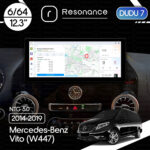 Магнітола Mercedes-Benz Vito (W447) (2014-2019) (NTG 5.0)DUDU 7 12.3" 2K QLED, 6/64, 360 (Style A)
