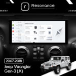 Магнітола Jeep Wrangler 3 (JK) (2007-2018) DUDU 7 12.3" 2K QLED, 6/64, 360 (Style A) - Зображення 9