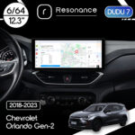 Магнітола Chevrolet Orlando Gen-2 (2018-2023) DUDU 7 12.3" 2K QLED, 6/64, 360 (Style A)