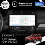 Магнітола Ford Explorer Gen-5 (U502) (2011-2019) DUDU 7 12.3" 2K QLED, 6/64, 360 (Style A)