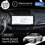 Магнітола Honda Accord Gen-9 (CR/CT) (2012-2017) [Стандартна] DUDU 7 12.3" 2K QLED, 6/64, 360 (Style A)