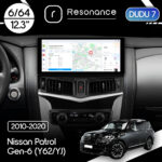Магнітола Nissan Patrol 6 (Y62/YJ) (2010-2020) [High] DUDU 7 12.3" 2K QLED, 6/64, 360 (Style A)