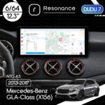 Магнітола Mercedes-Benz GLA-Class (X156) (2013-2017) [NTG 4.5] DUDU 7 12.3" 2K QLED, 6/64, 360 (Style A)
