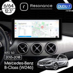 Магнітола Mercedes-Benz B-Class (W246) (2015-2018) [NTG 5.0] DUDU 7 12.3" 2K QLED, 6/64, 360 (Style A)