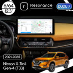 Магнітола Nissan X-Trail 4 (T33) (2021-2025) DUDU 7 12.3" 2K QLED, 6/64, 360 (Style A)